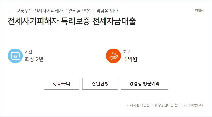 전세사기피해자 특례보증 전세자금대출