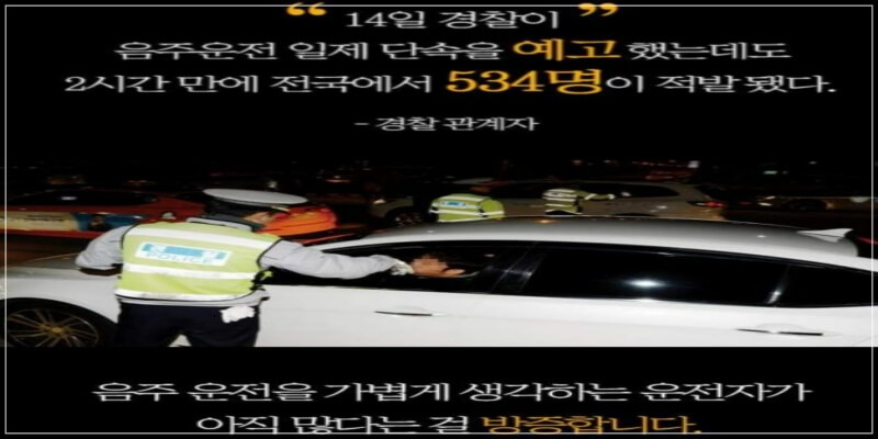 음주운전 일제단속_음주운전 사회 풍토 (사진출처: 동아일보)