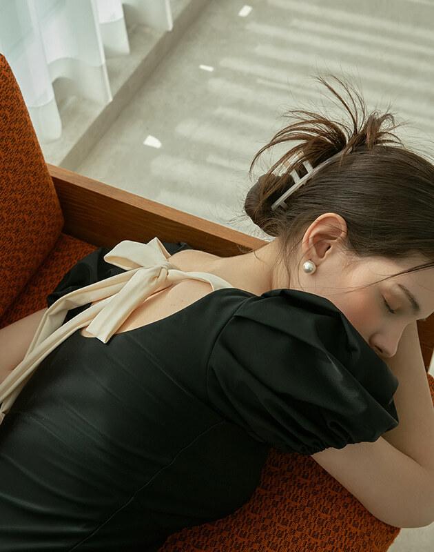 조이엘로 퍼프 리본 모노키니