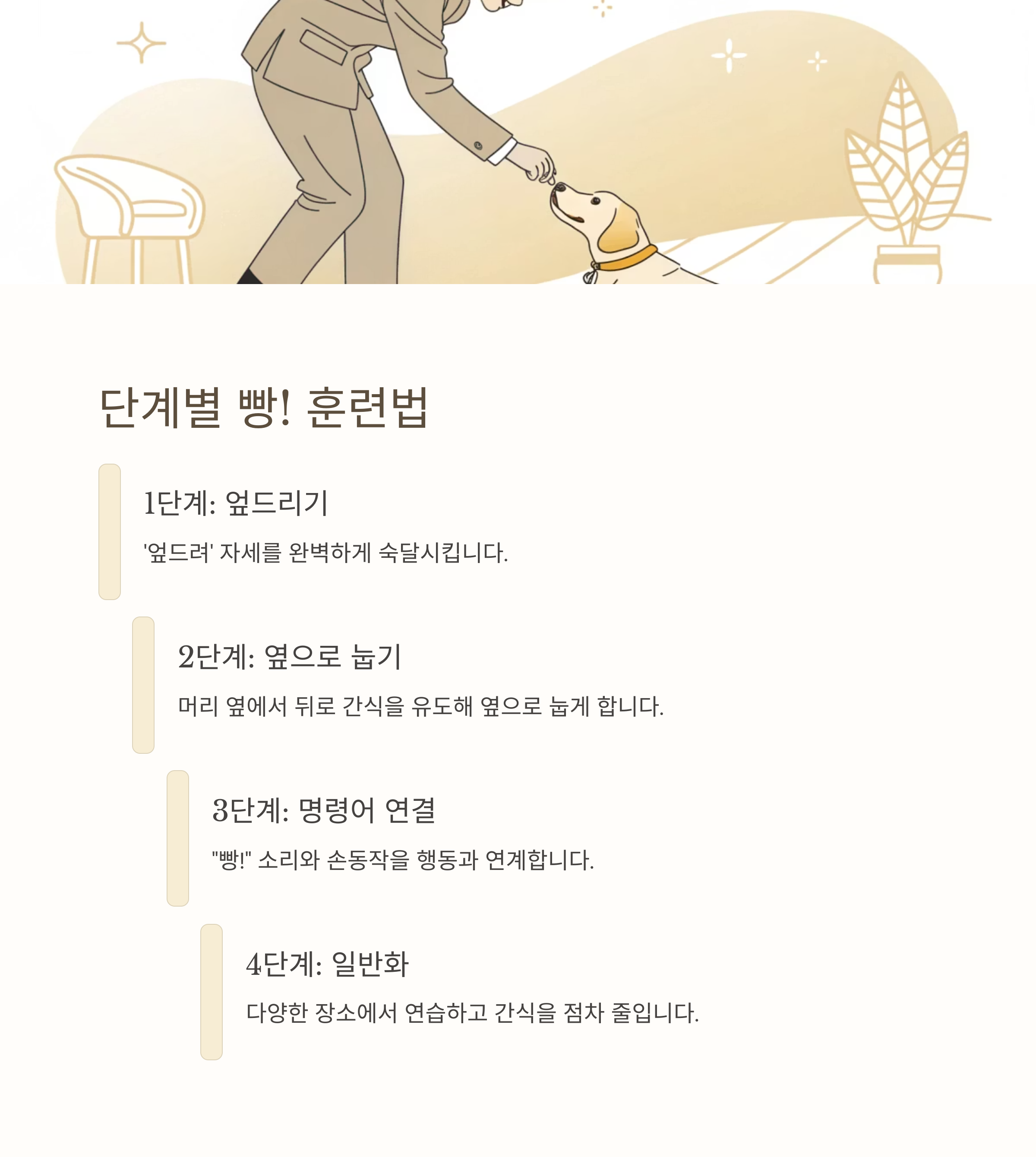 단계별 빵! 훈련법