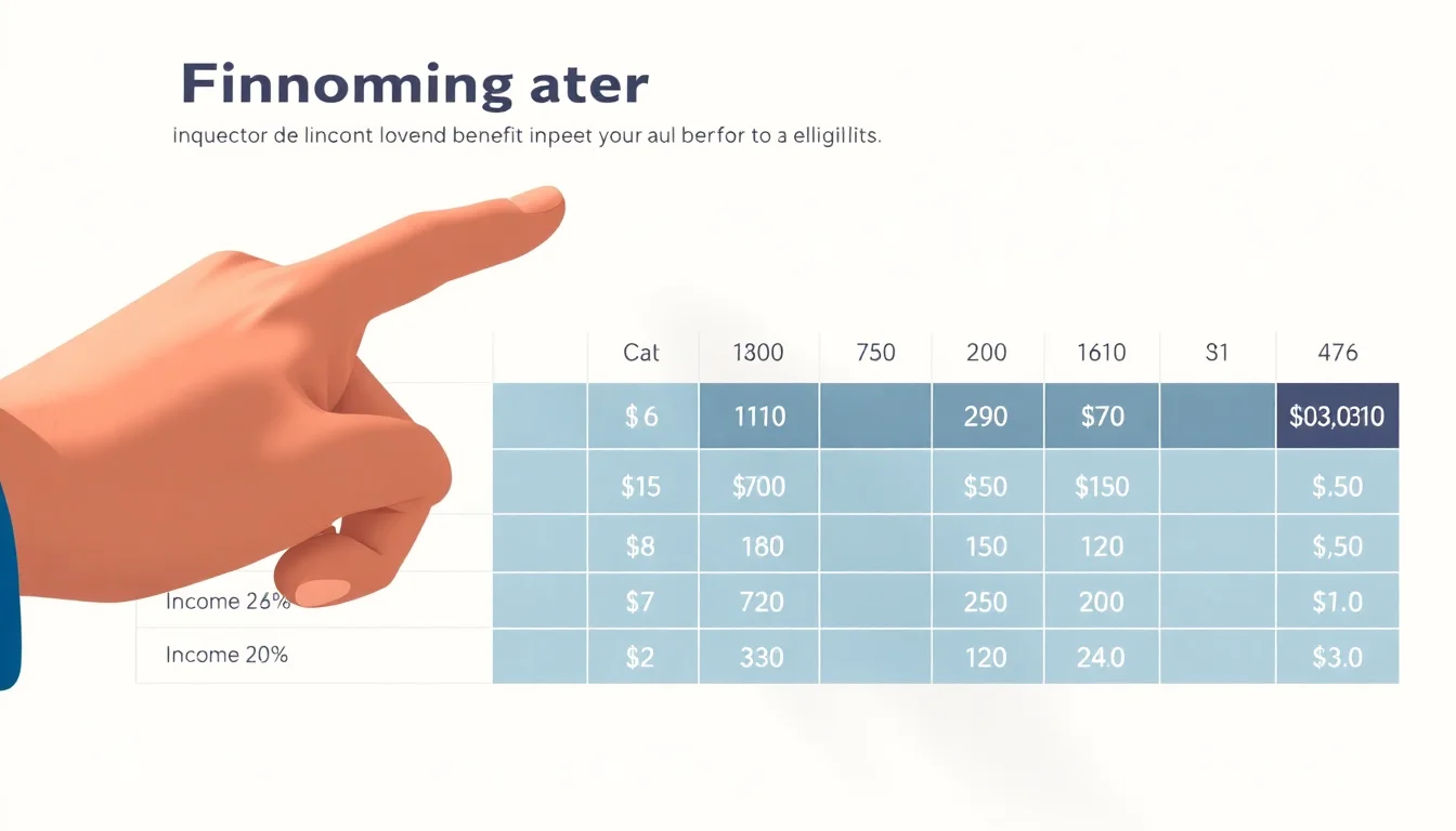 손가락으로 표의 