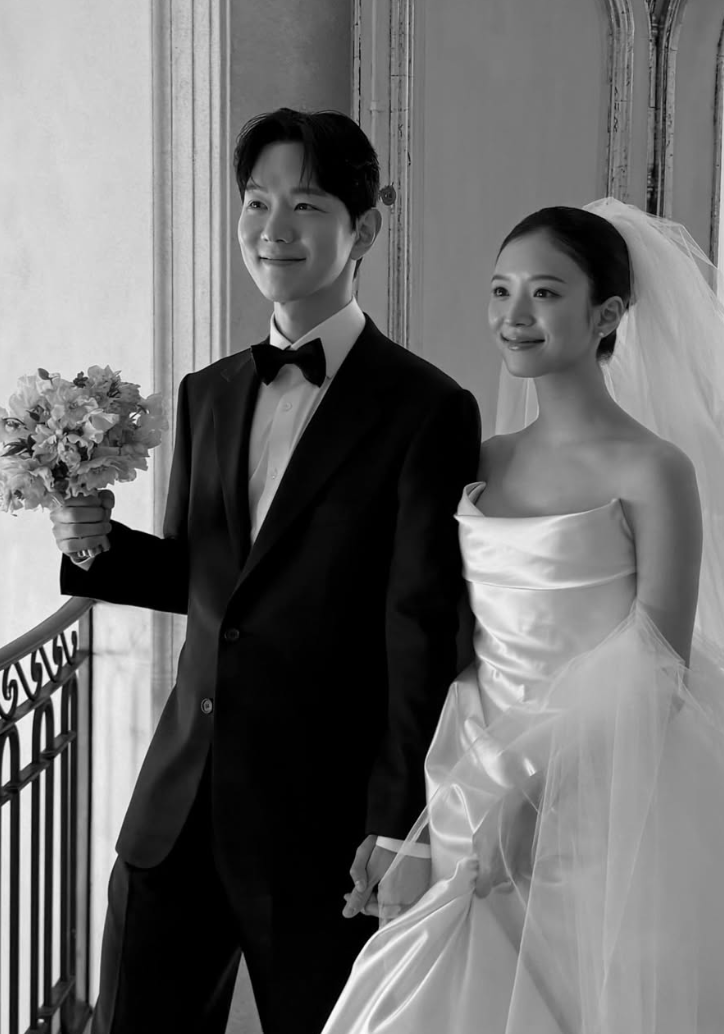 김지영 남편 윤수영 결혼 화보 촬영 장면