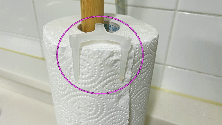 피자-삼발이-키친타월-고정