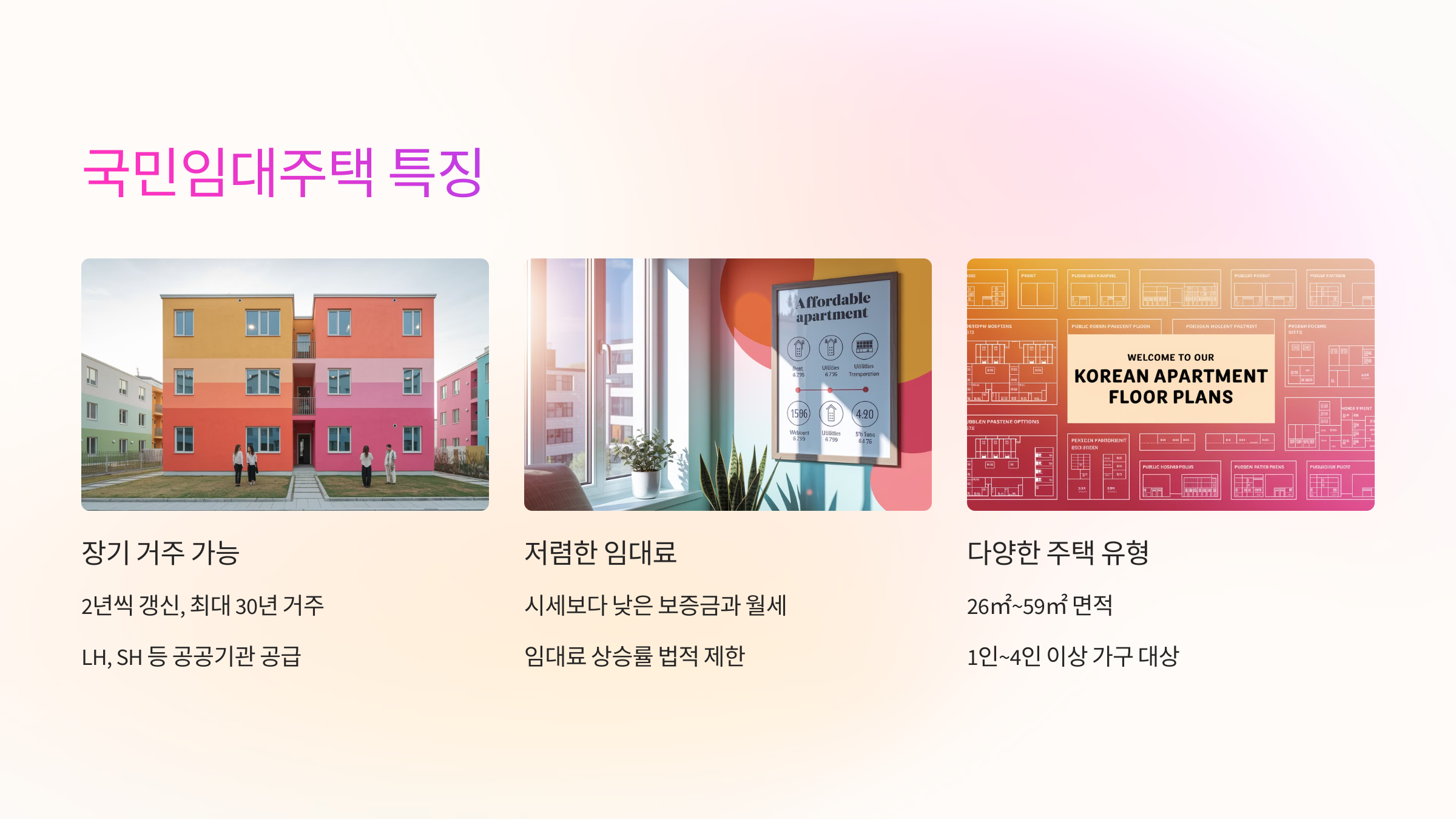 국민임대주택 특징