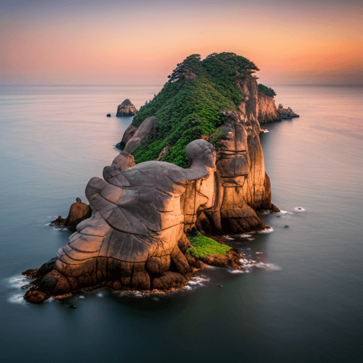 울릉도 거북바위 붕괴