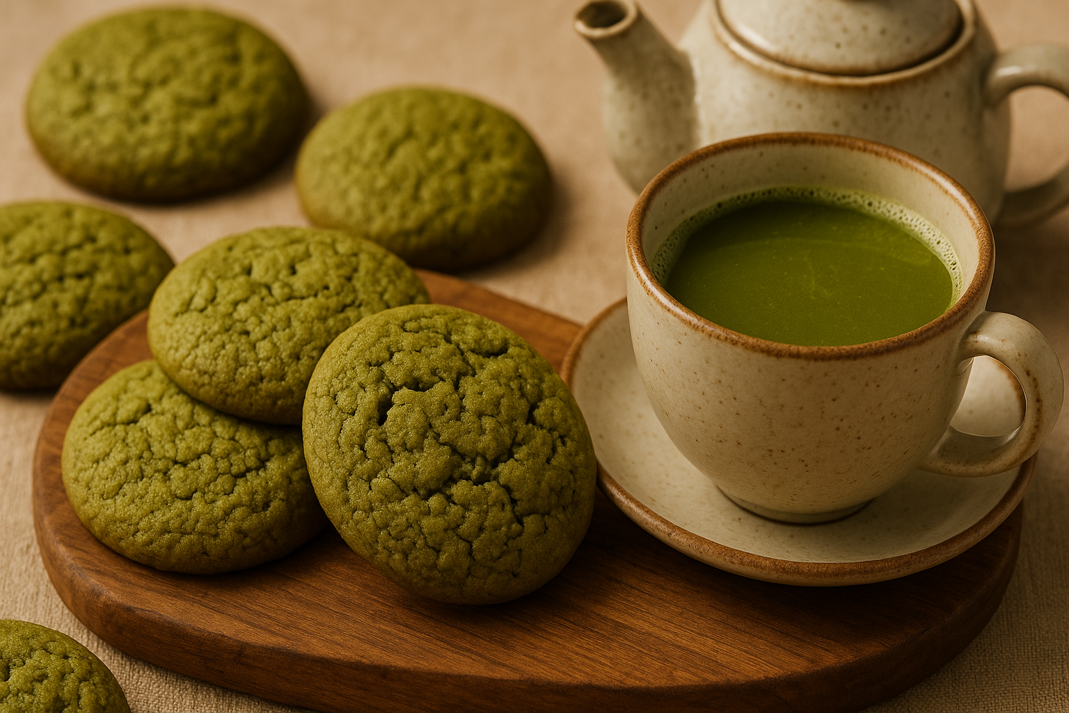 비건 녹차 쿠키