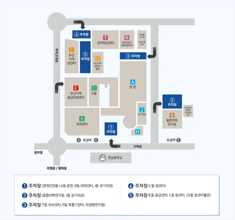 토성동 부산대학교병원 전용주차장 위치 및 주차비 안내