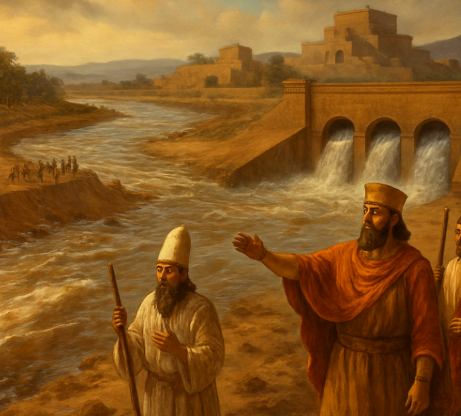 홍수를 이용한 정치 권력의 수립 이미지