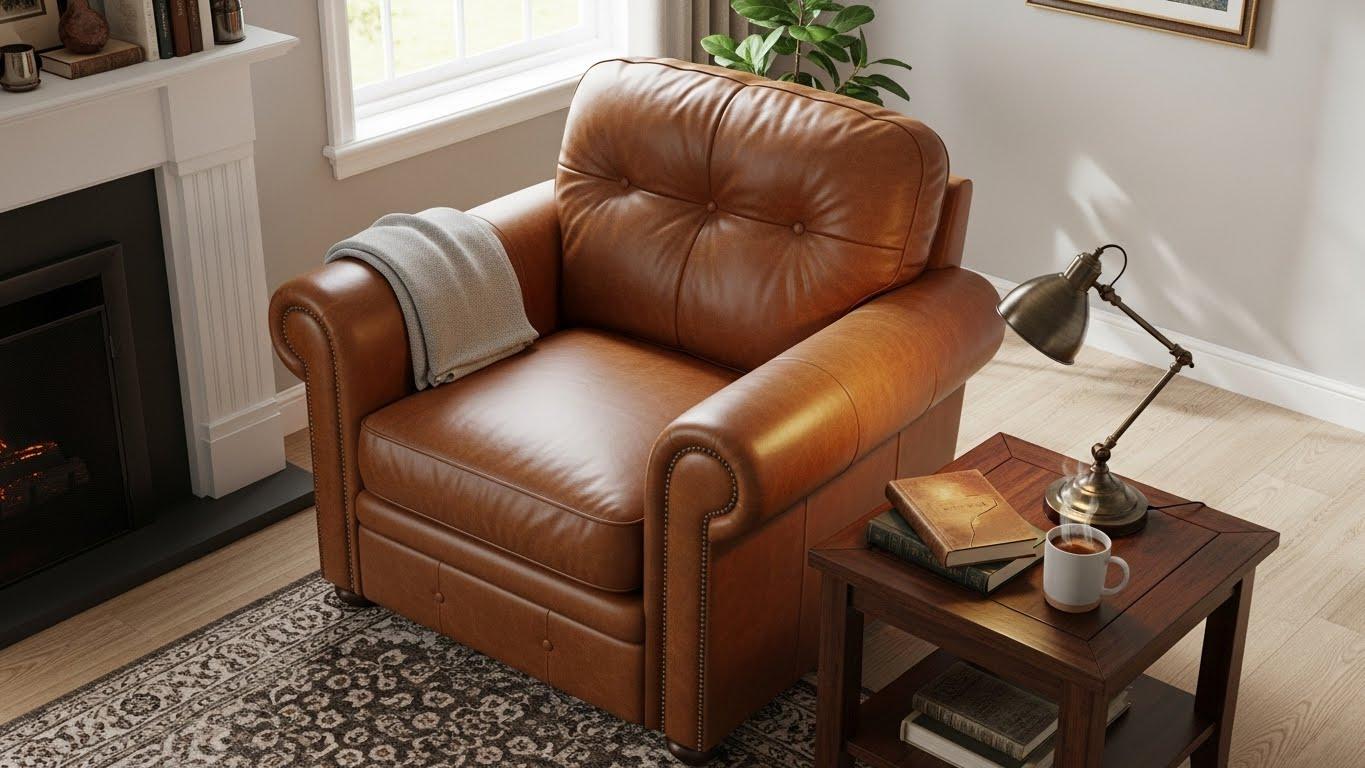 인테리어가죽의자