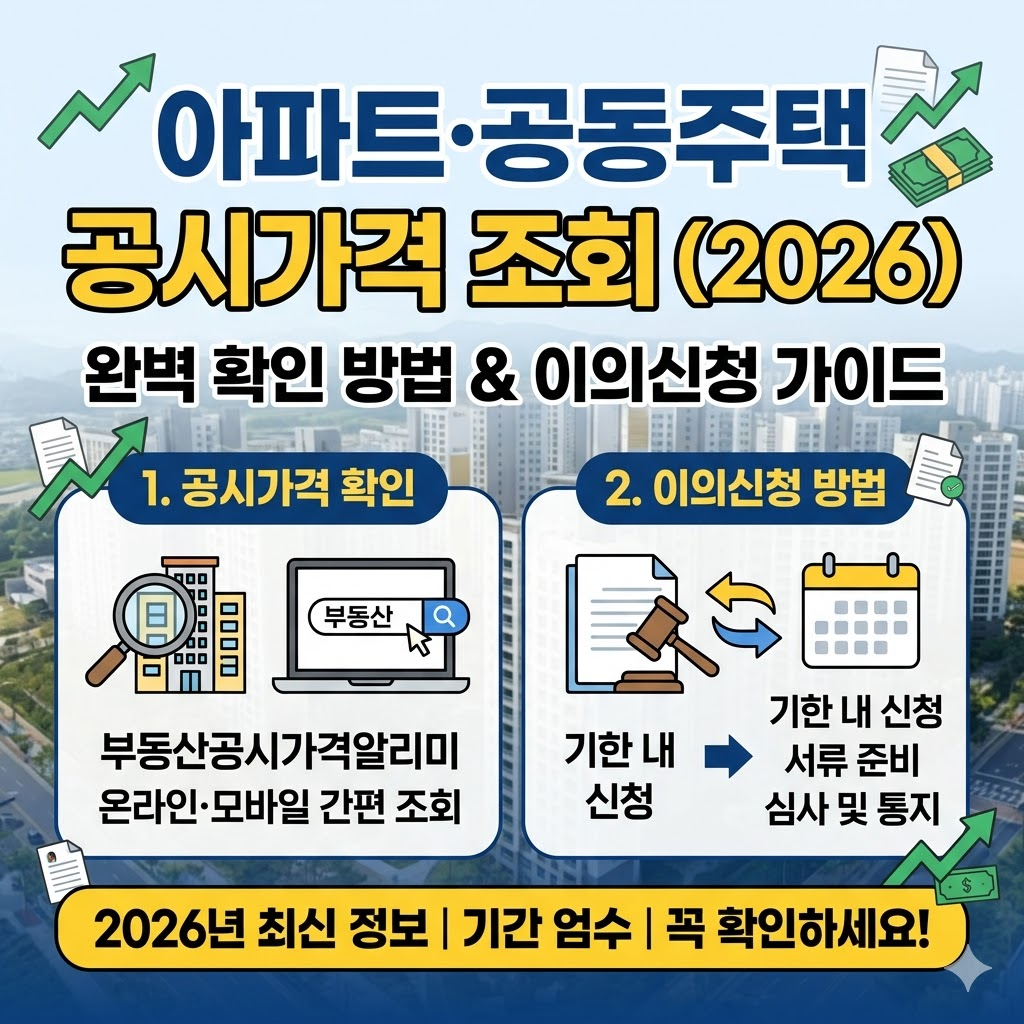 아파트 공시가격 조회하러 가기