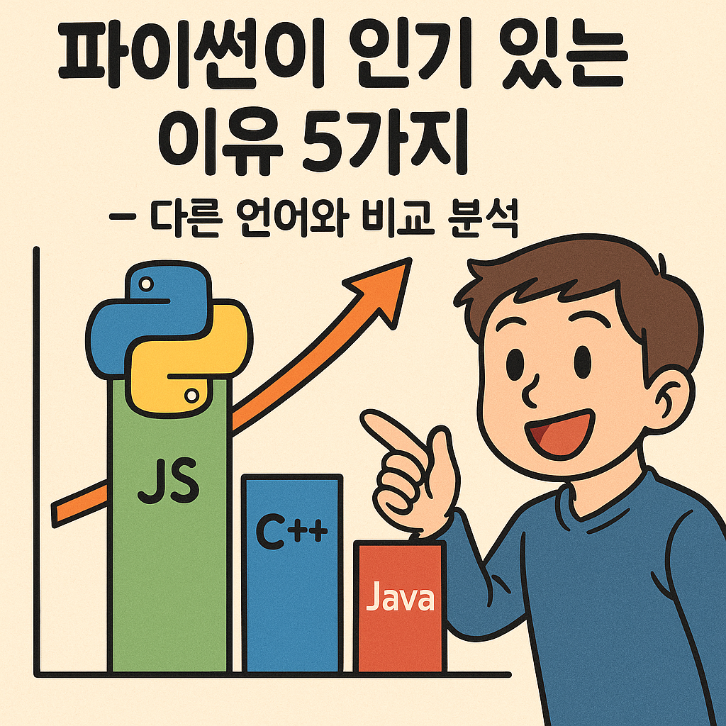 파이썬이 인기 있는 이유 5가지 – 다른 언어와 비교 분석