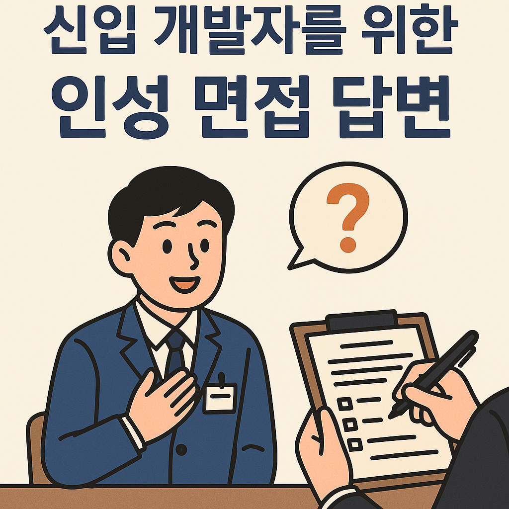 신입 개발자를 위한 인성 면접 답변 전략 썸네일 이미지