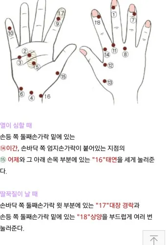회사에서 졸릴때 잠깨는 혈자리 지압법 효과적 방법_24