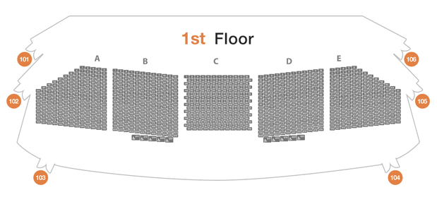 세종문화회관 대극장 1층 구조 이미지