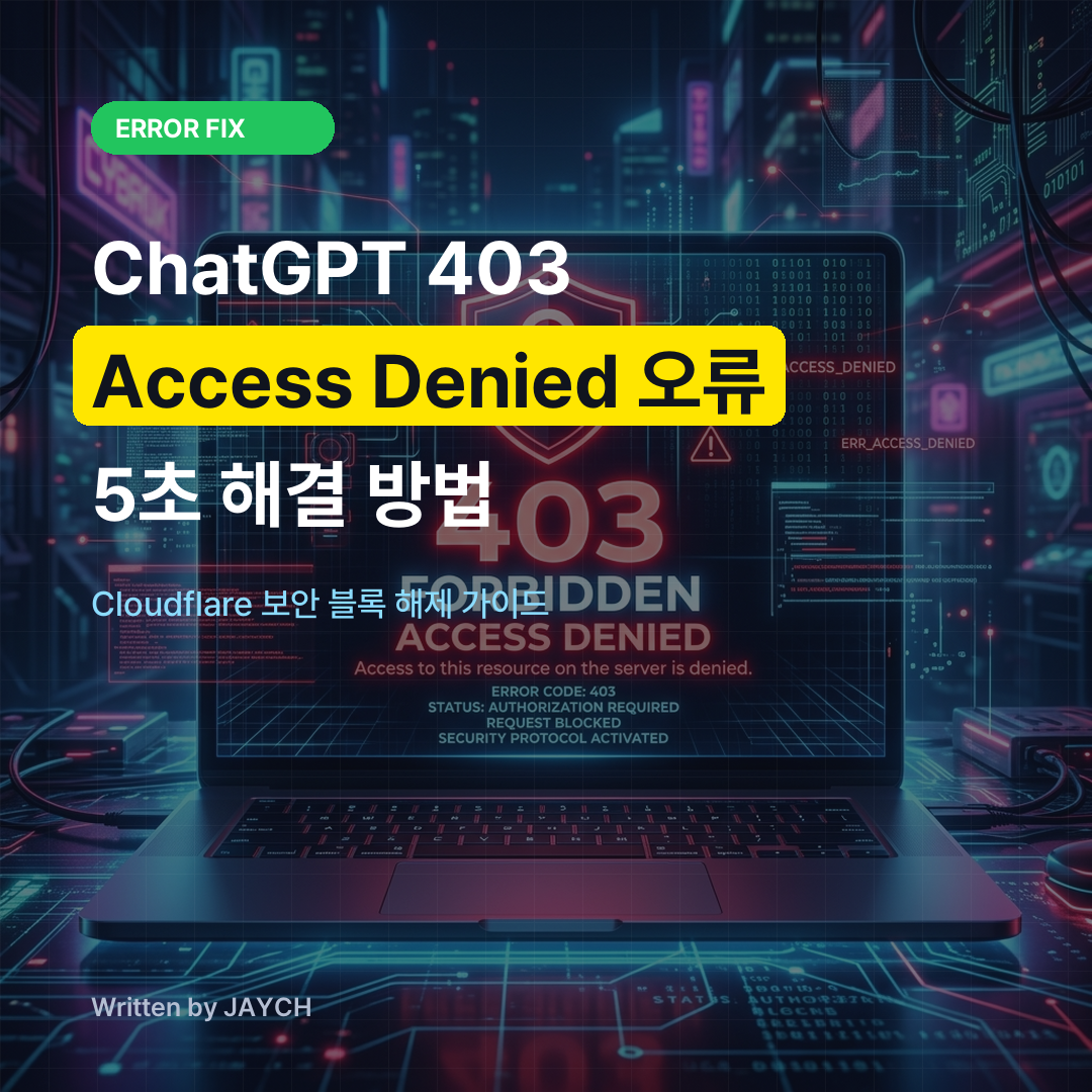 ChatGPT 403 Access Denied 오류 5초 해결 방법 썸네일