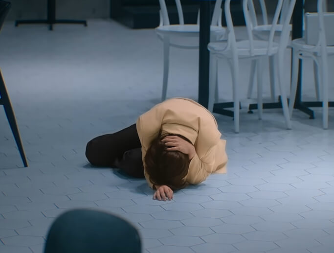 웅크리고 있는 다해