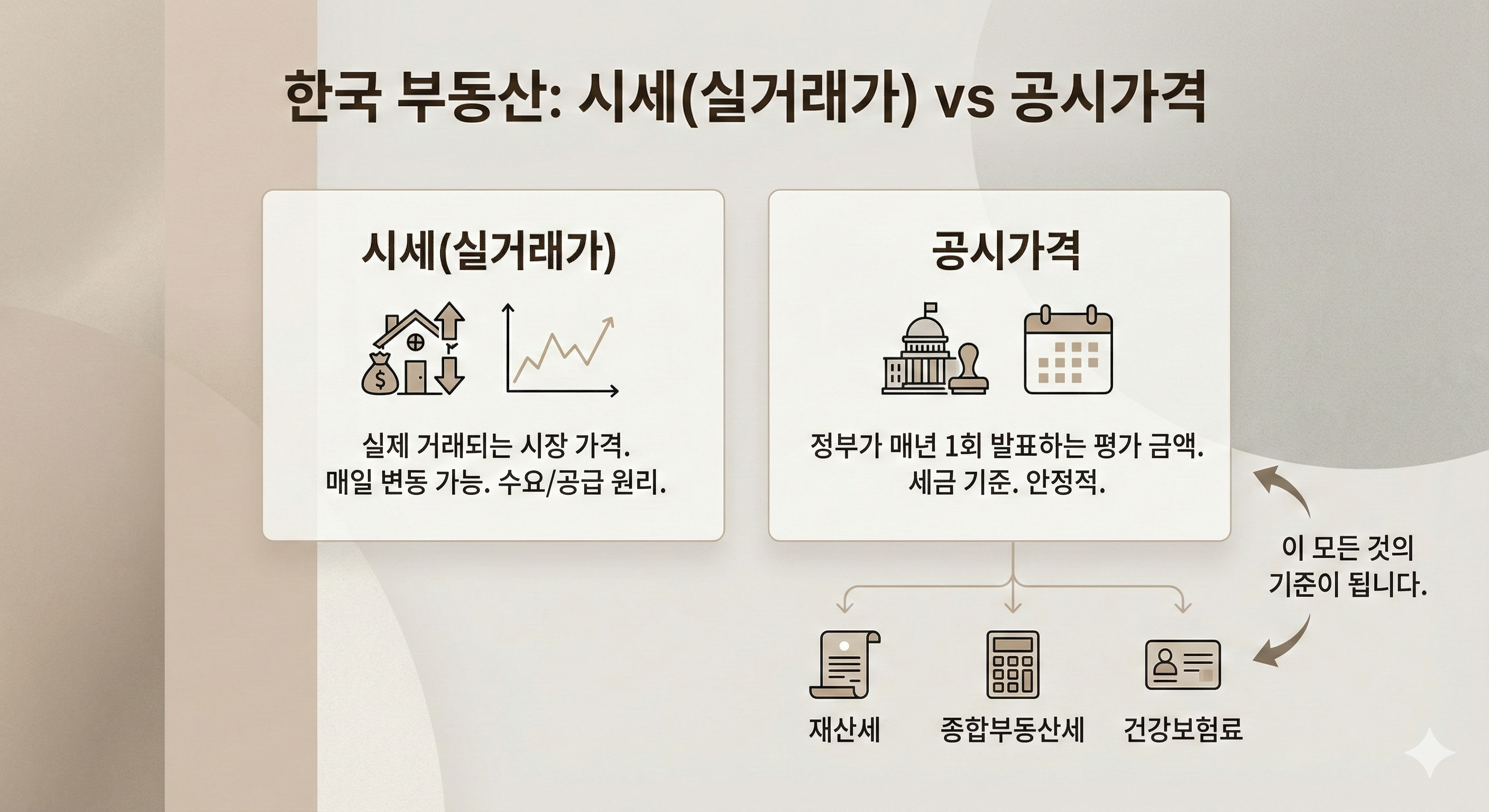 공시가격과 시세 차이 인포그래픽