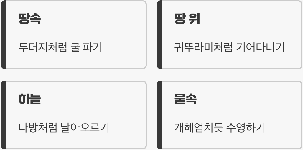 땅속의 만능 재주꾼