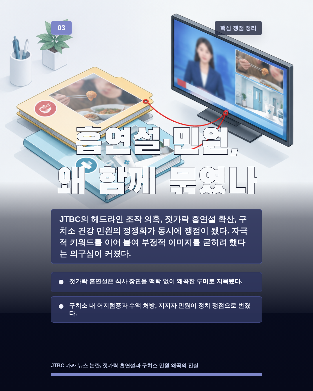 흡연설·민원, 왜 함께 묶였나