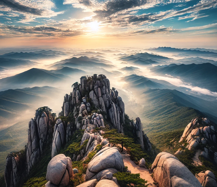 옥주봉의 자연경관 사진