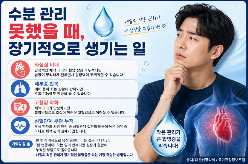 수분관리 못햇을때 장기적으로 생기는 일 이미지사진