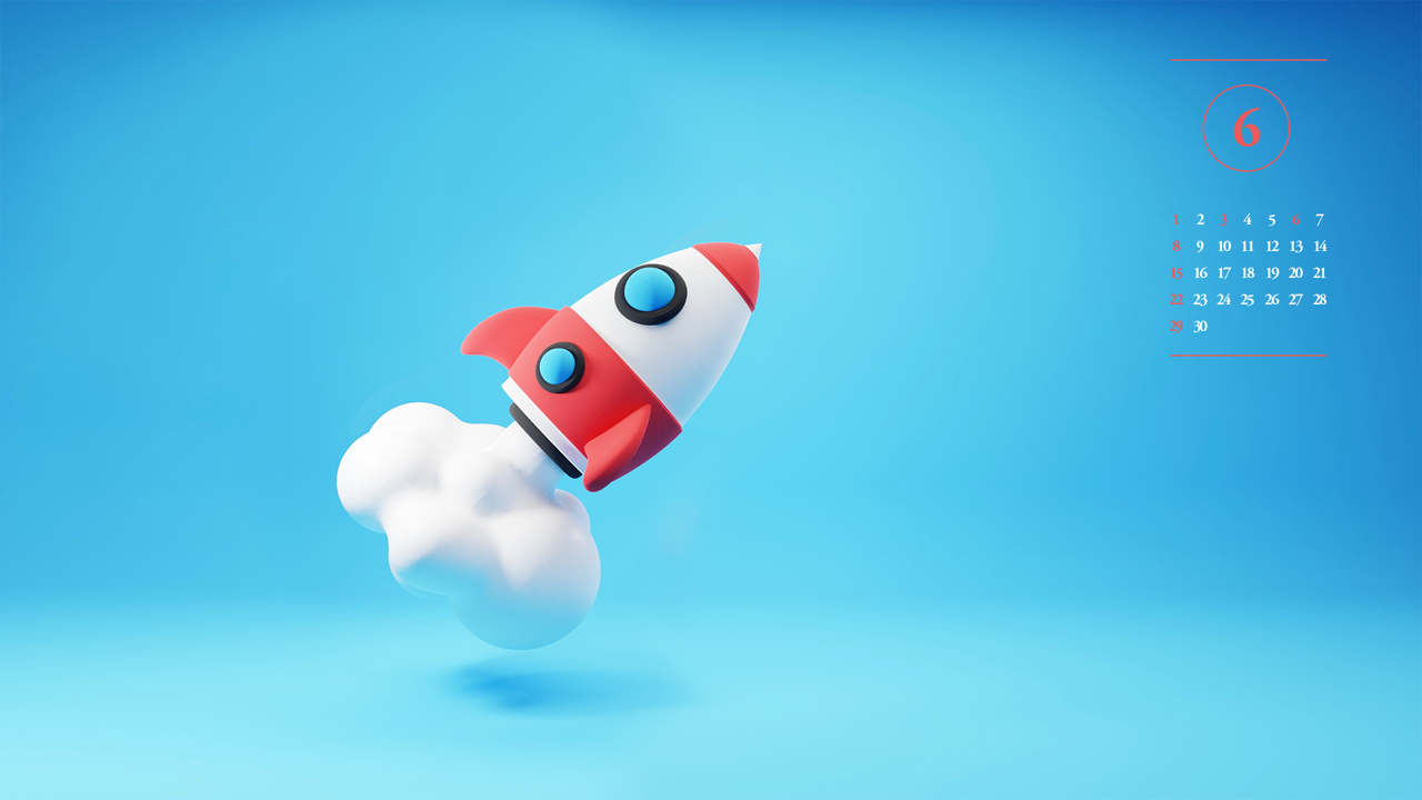 03 우주선 3D A - 2025년6월 노트북배경화면