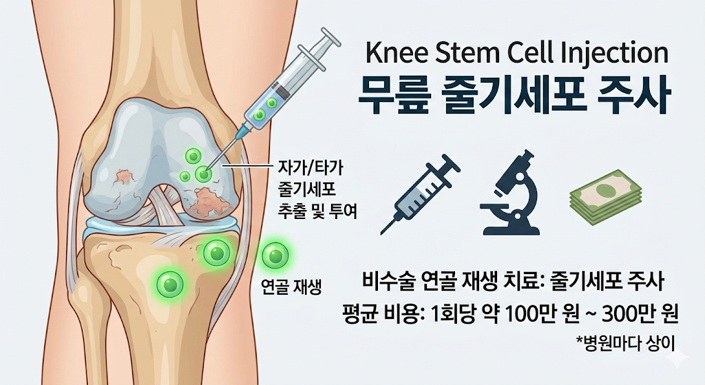 무릎 줄기세포 주사 vs 인공관절 수술