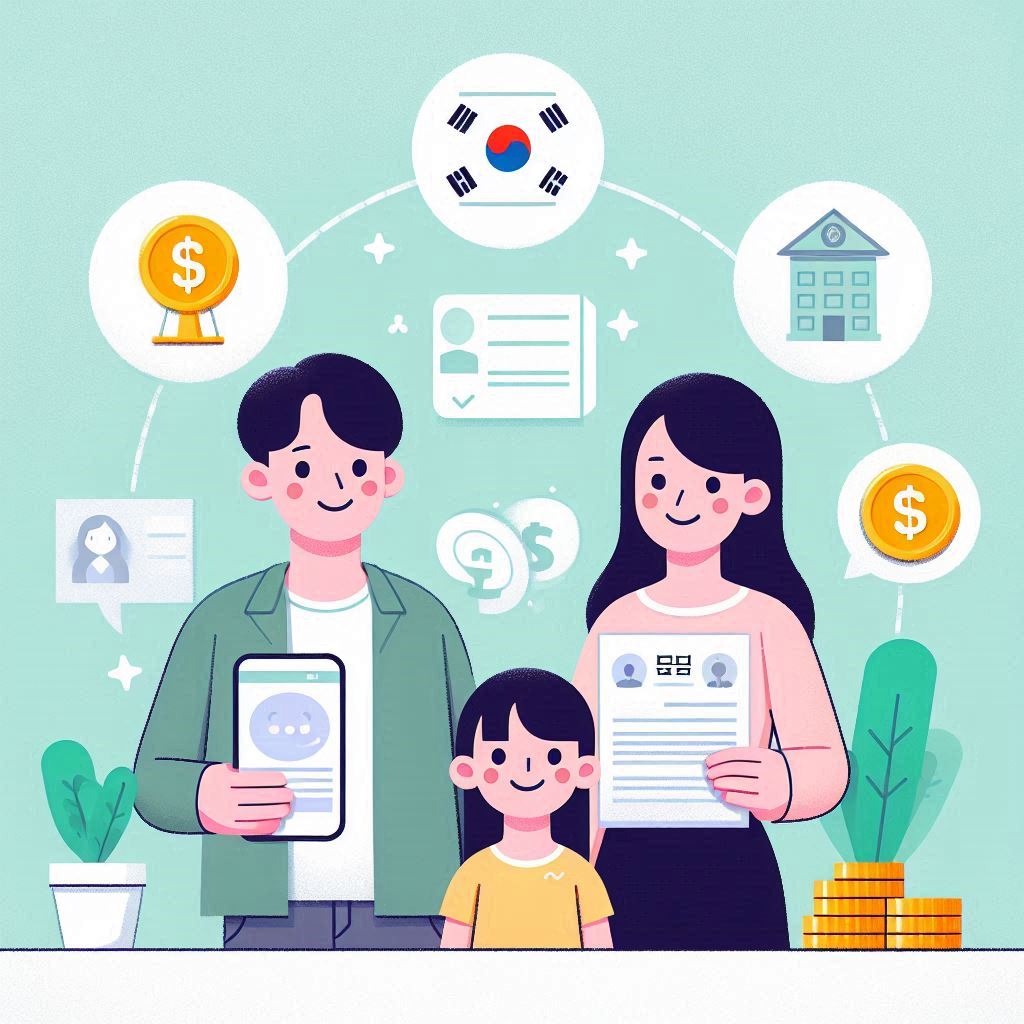 만족해 하는 가족