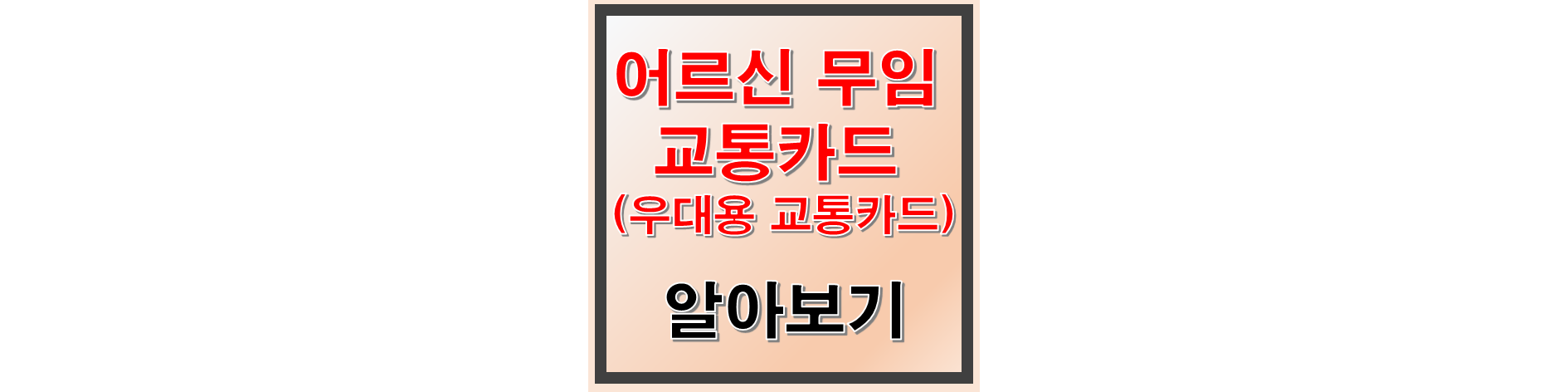 어르신 무임교통카드 썸네일