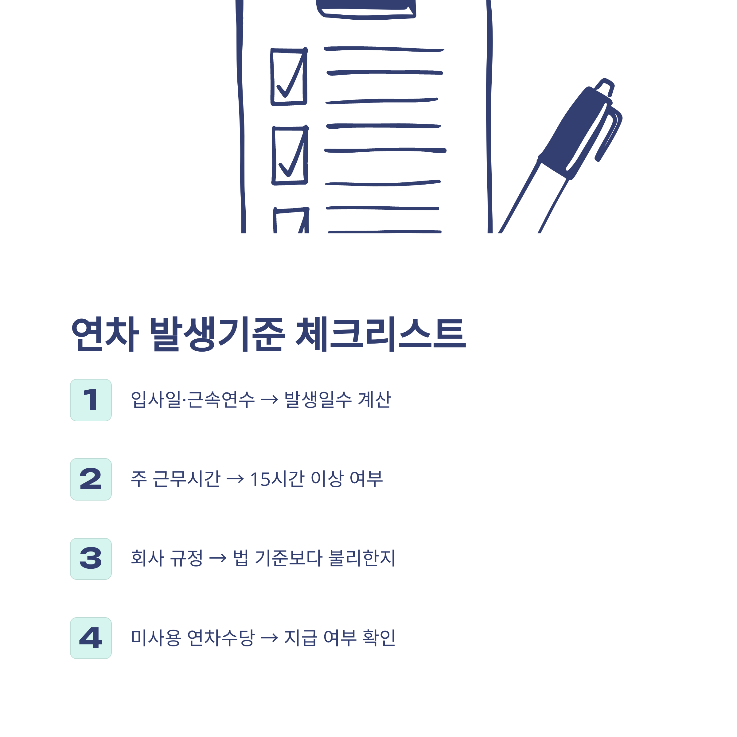 근로기준법 연차 발생기준 – 신입, 입사일, 1년미만, 근무시간까지 실무 완전 정리15