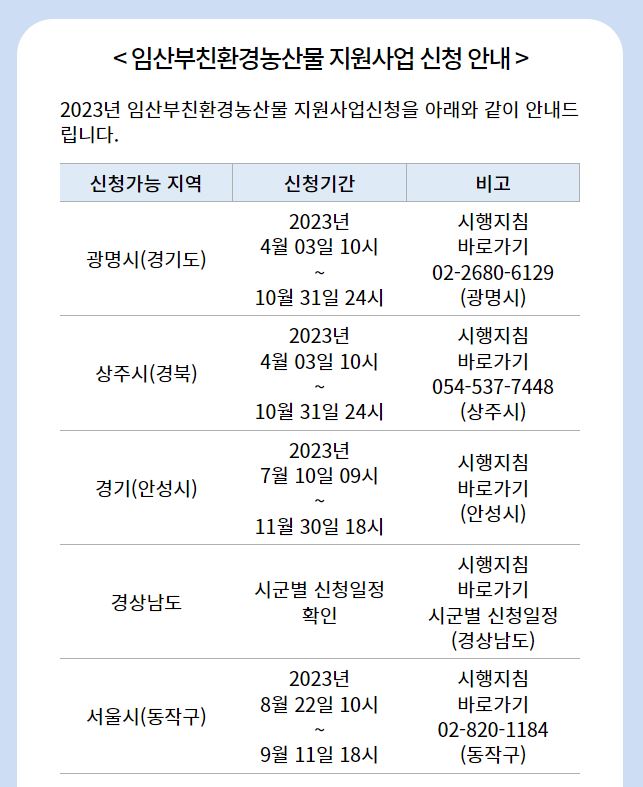 한살림 임산부꾸러미