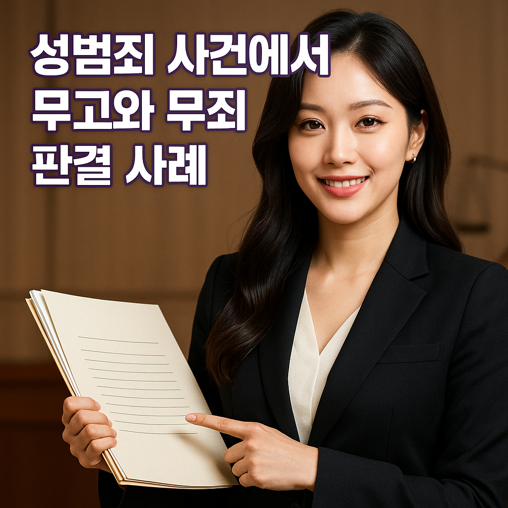 성범죄 사건에서 무고와 무죄 판결 사례