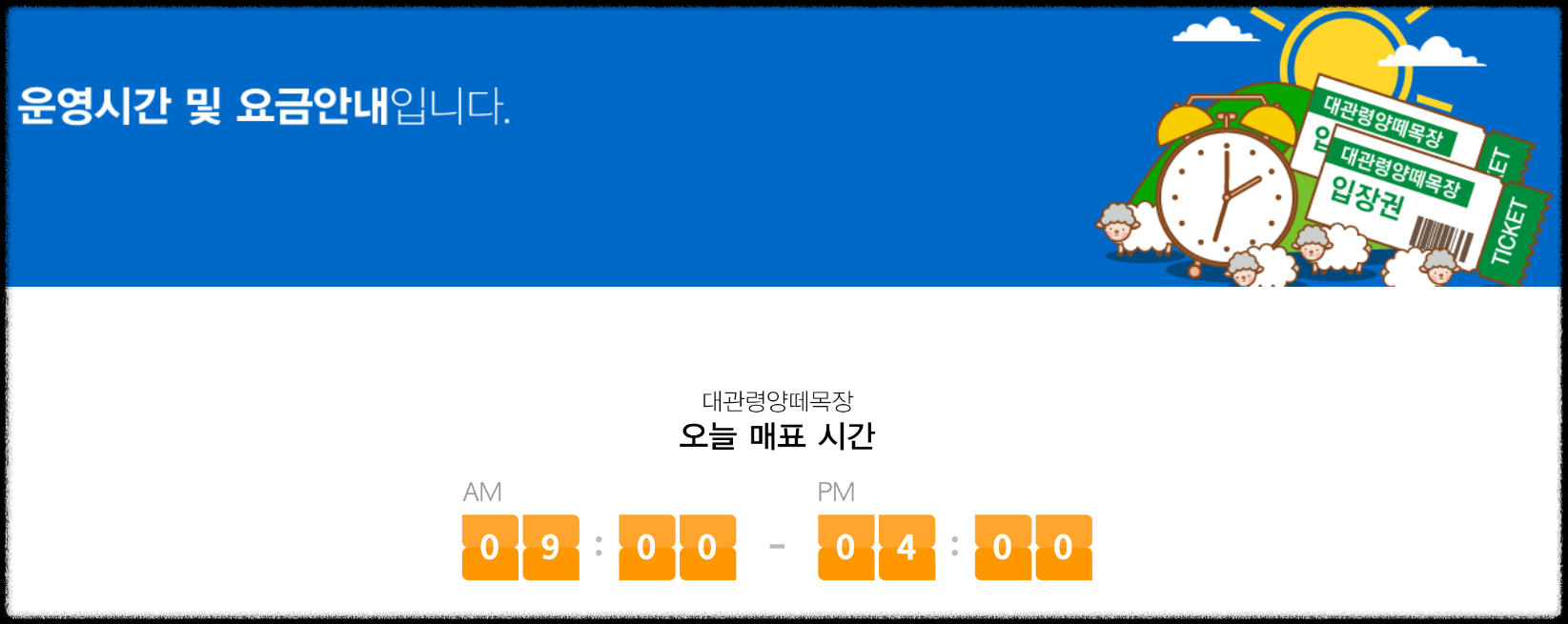 대관령 양떼목장