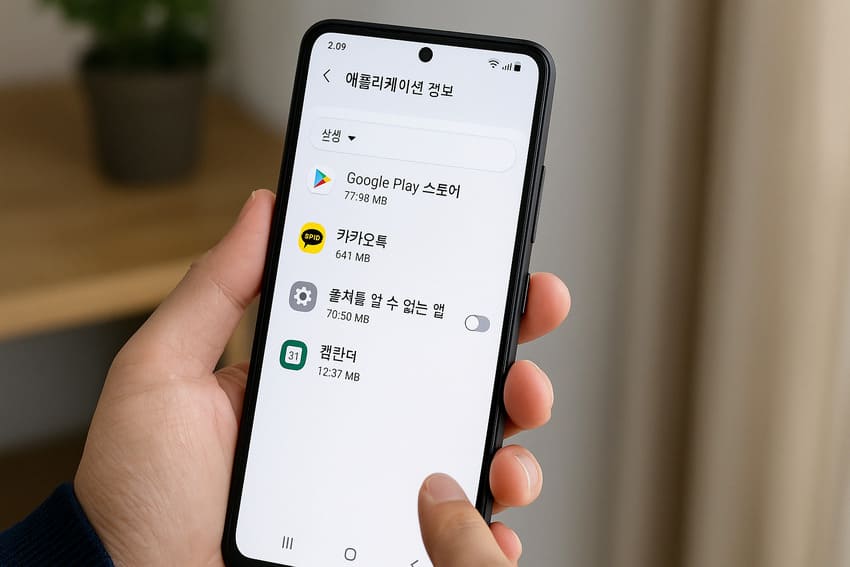 앱 자동 실행 차단&middot;관리하는 방법