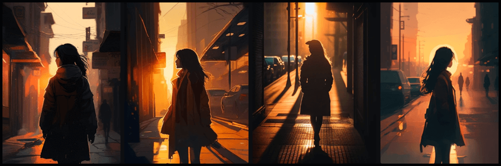 Midjourney v 4 프롬프트 실험 예시