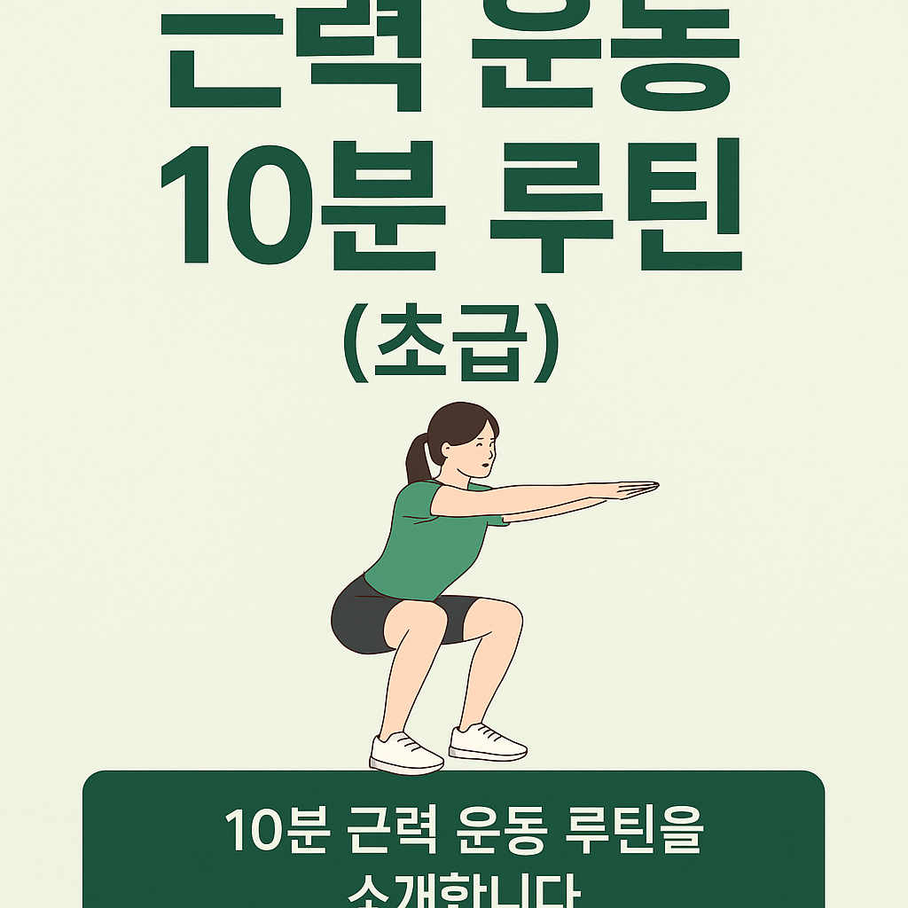 근력 운동 10분 루틴(초급)