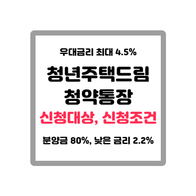 청년주택드림 청약통장 신청