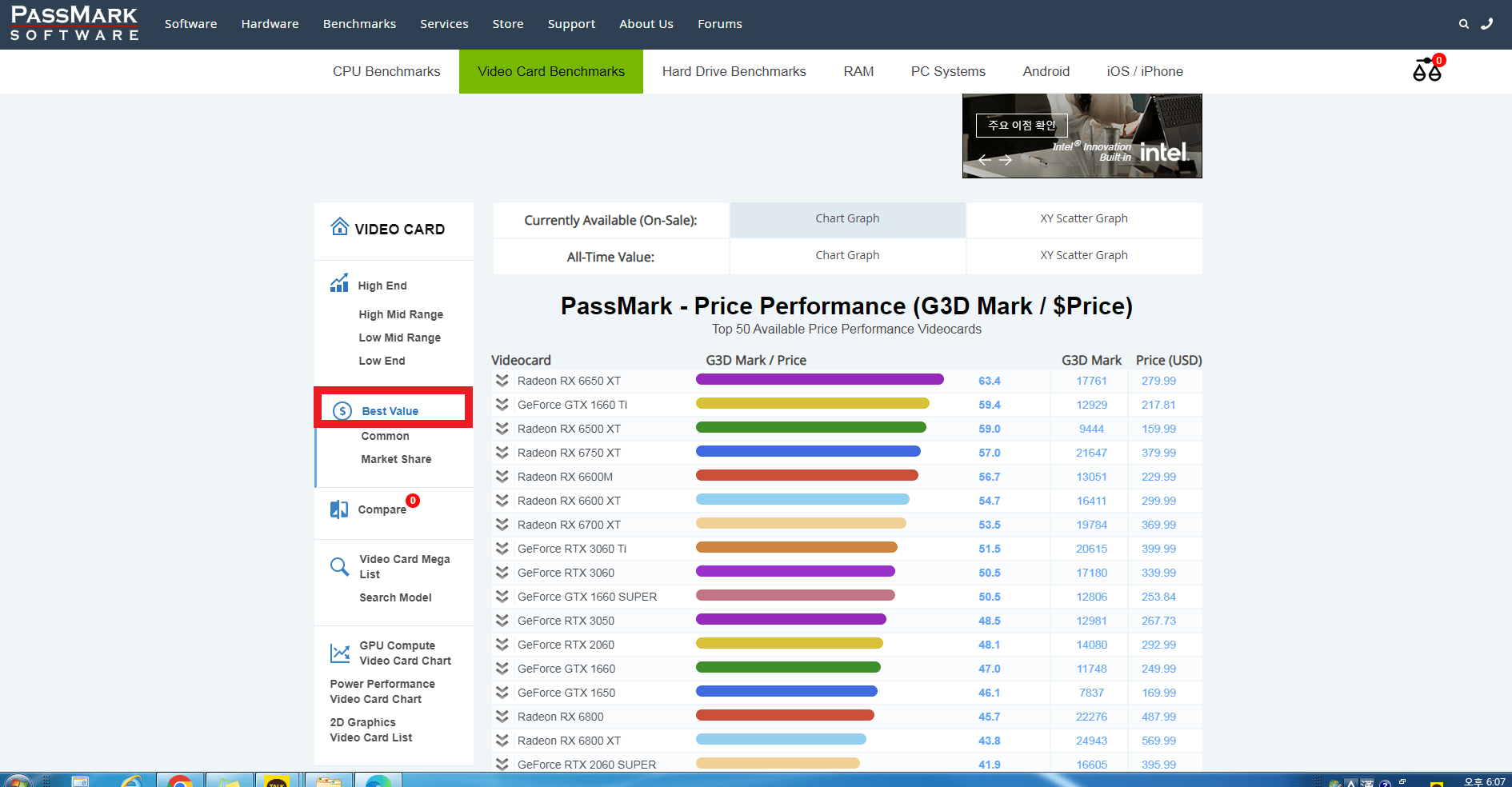 그래픽카드 가성비순위