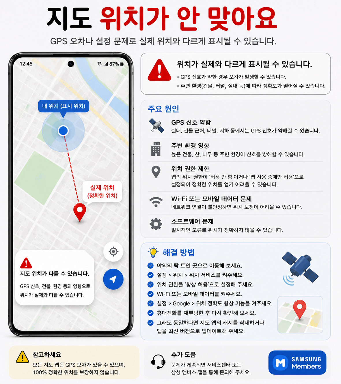 갤럭시 GPS 안됨