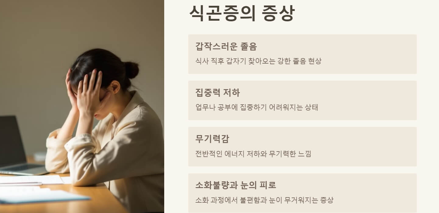 밥먹고나면 졸리는 이유