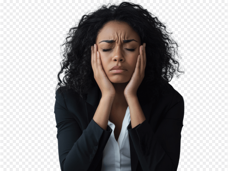 고민하는 직장인 여성