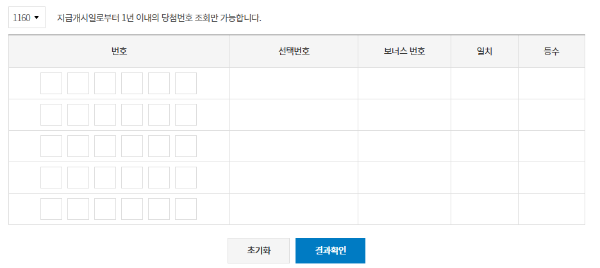 로또번호조회 (1등 당첨 판매점 조회)