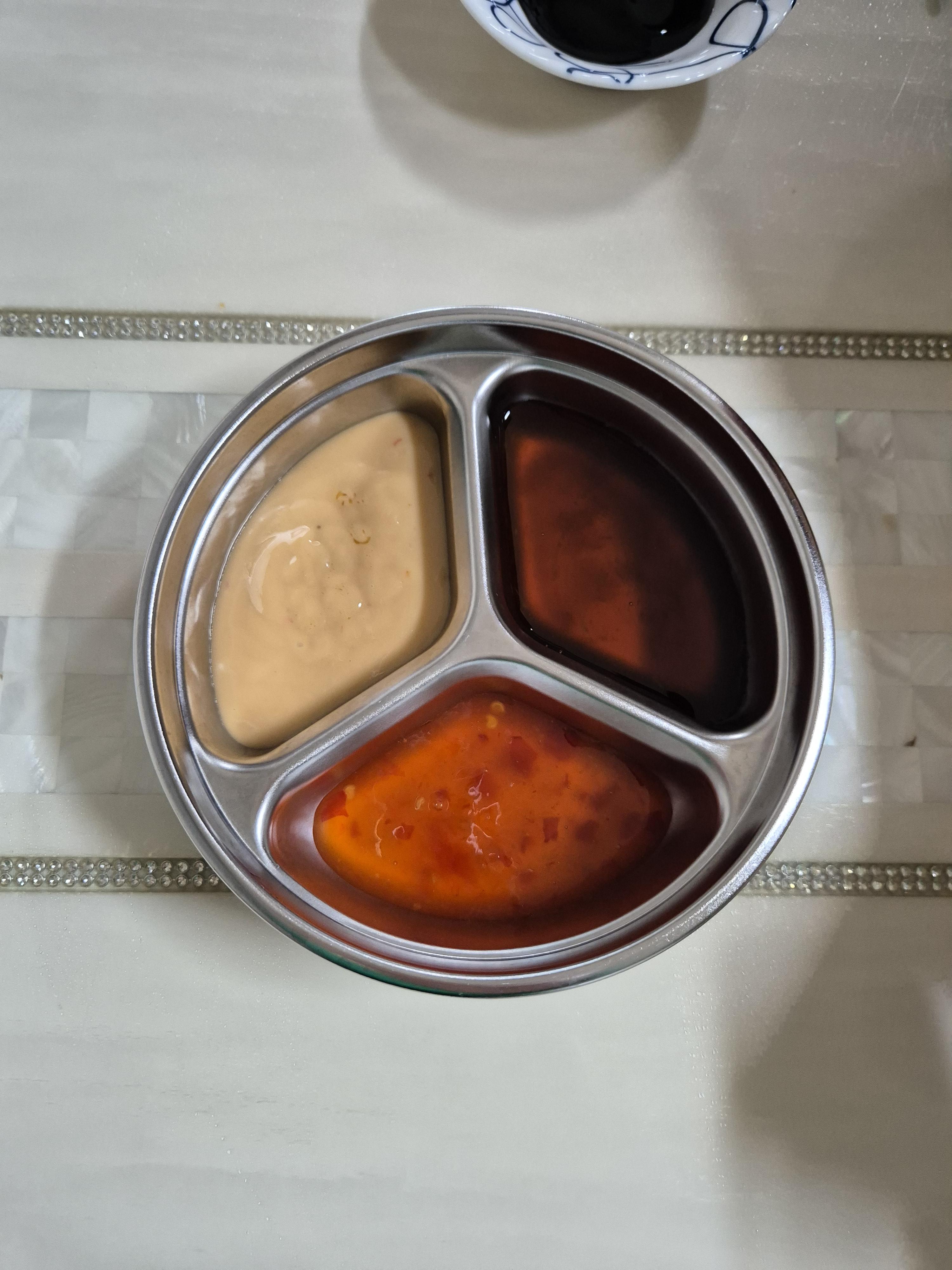 소스 3종류 땅콩, 스위트칠리, 초간장소스