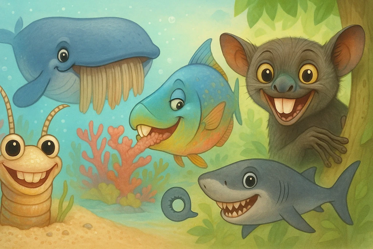 동물들의 신기한 이빨