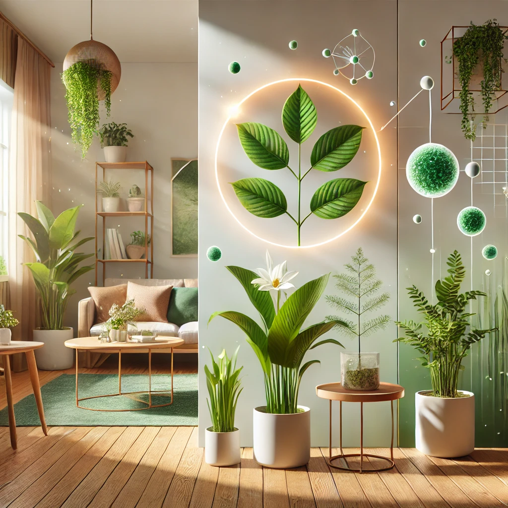 식물 광합성을 통해 유해물질을 분해하고 맑은 공기 유지