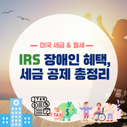 IRS 장애인 세금 혜택 총정리