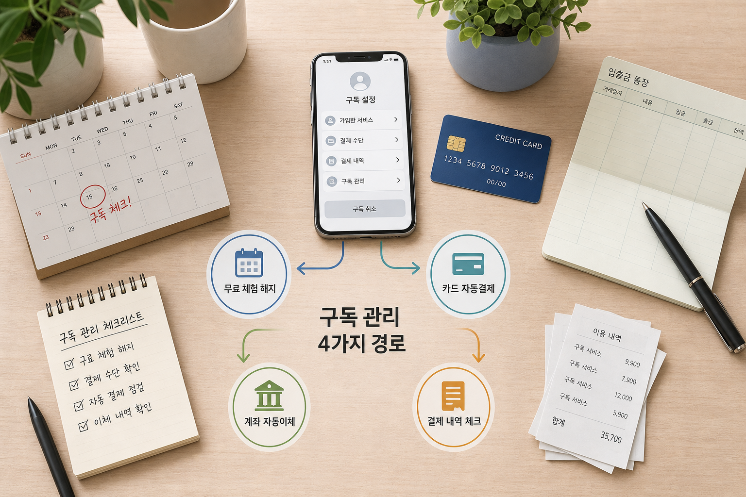 자동결제 해지와 구독 취소 경로를 보여주는 대표 이미지