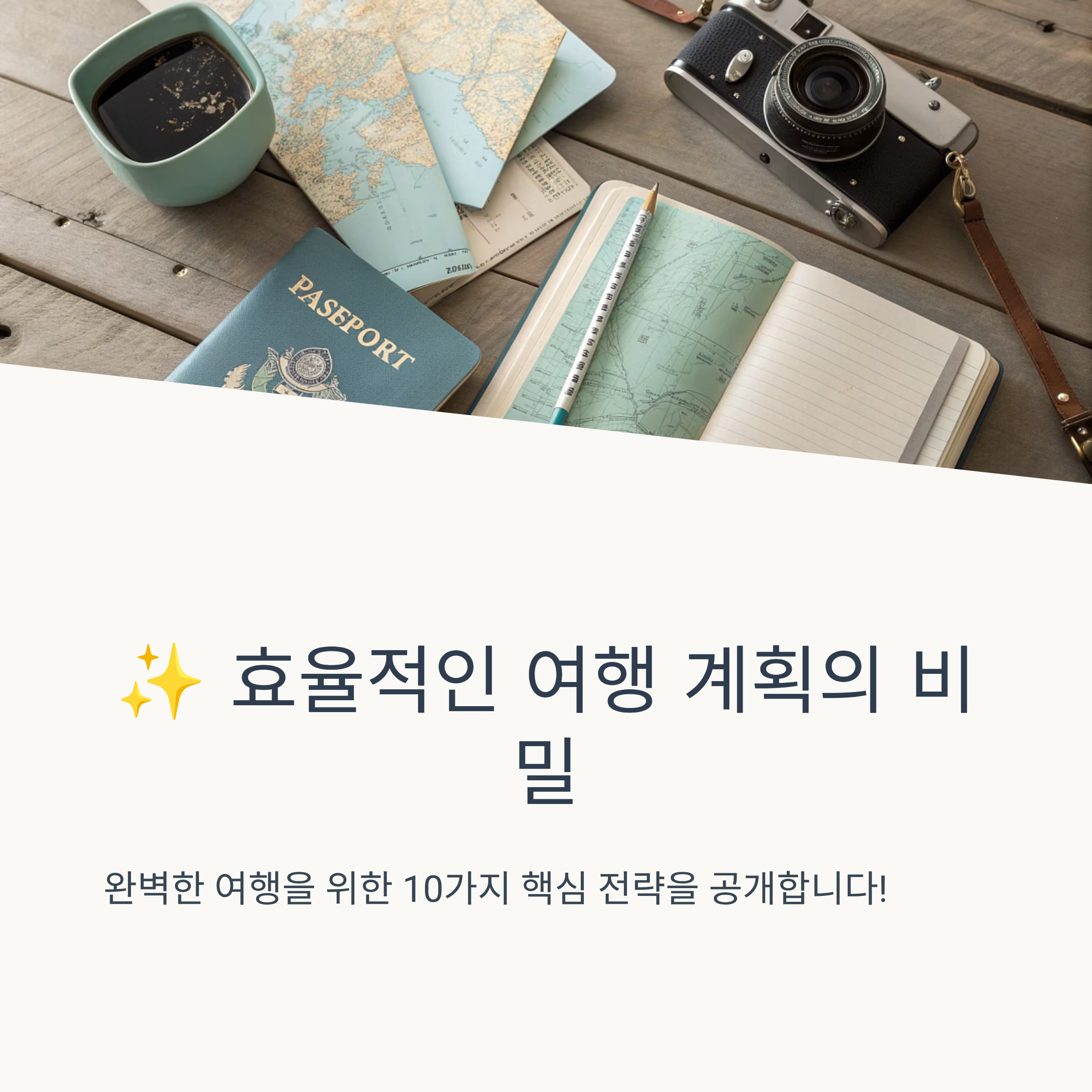 율적인 여행 계획