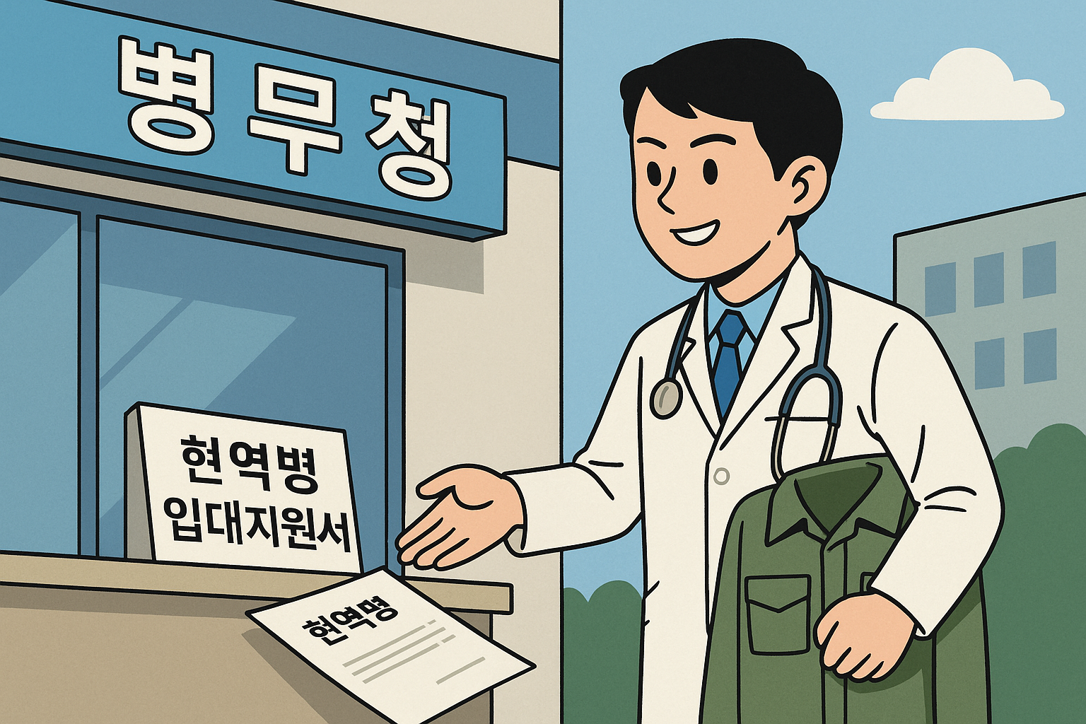 의대생, 현역병, 군의관, 군의료붕괴