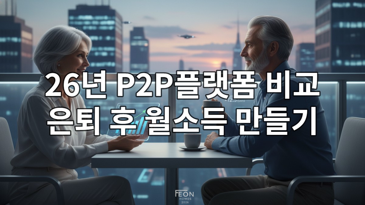 2026년 은퇴 후 P2P 투자로 월 100만원 소득을 달성하여 평화로운 삶을 즐기는 노부부